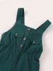 Baby Flap Detail Overall Romper SHE