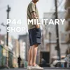 Maden Navy P44 Cargo Jogger Shorts Männer Lose Arbeit Baumwolle Größere Tasche Taktische Kurze Hosen Casual Overalls Mann Kleidung 210806