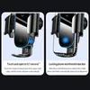 Baseus Car Phone Charger Stand 15W Wireless Charging Mount For Iphone Samsung Mobilephone Charge Holder Auto Air Outlet Support