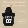 Pet Clothes Dog Hoodie Custom French Bulldog Puppy Coat Sweatshirt Cotton Winter Dog Cat Kläder för små stora hundar Chihuahua 211013