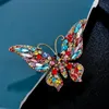 Spille, spille WEIMANJINGDIAN Marca Arrivo Bel colore Cristallo Strass Farfalla Moda Ornamento Accessori Gioielli