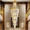 Newest Design Large Crystal Chandelier Modern Luxury High quality Long Crystal chandelier for Villa