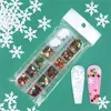 Nail Glitter Christmas Tree Manicure Tools Snowflake Sequins DIY Art Decorations Xmas Snow Flakes Slices Prud22