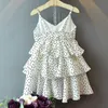 Été filles robes vêtements pour enfants gaz étranger fronde bustier tubulaire amour en mousseline de soie robe de gâteau sucré 210528