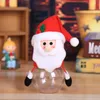 Boże Narodzenie Cukierki Słoik Plastikowy Transparent Gift Wrap Box Santa Snowman Elk Boże Narodzenie Dekoracje Dzieci Prezenty JJA8625