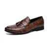 Jurk Schoenen Lente Mannen Business Casual Leer Formele Slijtage Bruin Nachtclub Echt Kleine Schoenen Maat 10 11 12 45 46 47