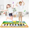 8 Styl Mata muzyczna Baby Z Animal Voice Play Mats Touch Play Gra Muzyczna dywan Mata Wczesne Zabawki Edukacyjne Dla Dzieci Prezent 210724