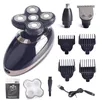 3in1 Professionell elektrisk rakapparat USB-uppladdningsbara tvättbara mäns fem flytande huvuden Razors Clipper Nose Ear Hair Trimmer