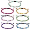 Bracelet de perles arc-en-ciel pour femmes et hommes, brins de perles faits à la main, corde tressée réglable, Bracelets de cheville, bijoux à la mode