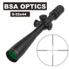 BSA OPTICS 8-32X44 AO Jaktkikarkikare Kikarsikte 30mm rördiameter Prickskytteredskap Framsikte för luftgevär Långt ögonavlastningskikarsikte