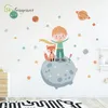Çocuk odası dekorasyon karikatür küçük prens gezegen sticker kendinden yapışkanlı bebek odası duvar ev dekor ev çıkartmaları 210310