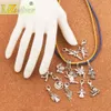 120 stks / partij Mix Angel Charm Bead 12-styles Antiek Zilver Drijvende Kreeft Claw Sikkel Sieraden Bevindingen Cum58