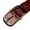 Women's fashion brand strap genuine leather women belt alloy pin buckles vintage belts for womens jeans high quality wide 2.8cm G220301