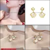 Dangle & Chandelier Earrings Jewelry Brand Geometric Diamond Advanced Sense Korean Temperament Womens Sier Needle 2021 Tr Drop Delivery 6Thi