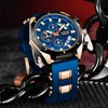 Top Lige Marca Casual moda relógios para homem esporte militar silicagel relógio de pulso homens assistir cronógrafo relojes hombre 210804