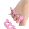 Toe Separators Nail Tools Art & Salon Health Beauty 200Pcs=100Paris/Lot Finger Foot Sponge Soft Gel Uv Polish Manicure Pedicure F413 Drop De