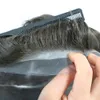 PU Toupee for Men Eversilky Indian Human Hair Pieces replacemnt system in 10x8" Thin Skin 0.06mm Thick