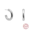 Stud Roxi kleine glanzende ronde buis oorbellen voor vrouwelijke sieraden ongebruikelijke piercing 925 sterling zilveren oordingen Pendientes
