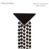 Luxury Full Diamond Tassel Earrings Charm Metal Triangle Letter Eardrop Girl Rhinestone Studs Shiny Women Jewelry Gift