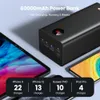 Romoss Pea60 Power Bank 60000mAh SCP PD QC 3.0 Schnellladung PowerBank 60000 MAH Externes Batterieladegerät für Huawei iPhone