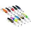 10 Renk Karışık 90mm 8 3G Minnow Sabit Yemler Balıkçılık Kancaları 6# Tiz Kanca Balıkkokları Pesca Tackle Accescies KU-578265I