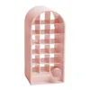 Grids Lipstick Storage Box Makeup Organizer Cosmetic Shelf Desktop Dressing Table Bathroom Use Portable