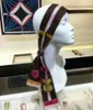 2021 브랜드의 새로운 실크 핸드백 긴 스카프 여성용 목도리 고품질 브랜드 실크 스카프 작은 headscarf 120 * 7cm