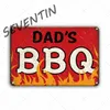 2021 Vintage BBQ Zone Poster Metal Tin Sign Dads Barbecue Rules Metalen Plaque Sign Decoratieve platen Retro Bar Pub Restaurant Decor2375189