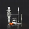 Nectar Collector Kit Akcesoria do palenia z 18mm tytanowym gwoździami 2 mini szklana rura olejowa koncentracja słomy DAB