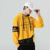 SFABL Harajuku Hoodie Sweatshirt Männer Hip Hop Streetwear Männliche Mode Patchwork Hoodies Pullover Bunte Mann 210813
