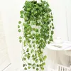 90cm Artificial Green Plants Hanging Ivy Leave Seaweed Grape Radish Fake Flowers Vine Home Garden Wall Party Holiday Decoration