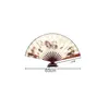 Party Favor Landscape Silk Folding Fan Chinese Style Bamboo Wood Summer Portable Wedding Gift 10 Inch