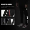 Pantalon de course Santic Hommes Vélo Cyclisme Sports d'hiver Vtt Course Vélo Descente Polaire Thermique Réfléchissant