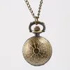 Hurtownia- Lady Golden Wing wisiorek Golden Potter Little Snitch Antique Pocket Watch Naszyjnik Dziewczyna Kobiety Prezent Kwarcowe zegarki Chain4296358