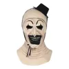 Joker Latex Mask Terrifier Art The Clown Cosplay Masks Skräck Helansiktshjälm Halloween Kostymer Tillbehör Karnevalsfest rekvisita H0910