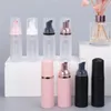 収納ボトルジャー50mlプラスチックフォームポンプボトル補充可能な空の化粧品コンテナクレンザーソープシャンプーフォーミングドロップ