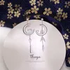 Thaya 925 orecchini in argento sterling ciondola mezzaluna foglie di bambù stile giapponese per le donne gioielleria raffinata 2106186960333