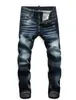 2021 frankreich Mode Pierre Gerade Jeans männer Biker Jeans Loch Stretch Denim Casual Jean Männer Dünne Hosen Elastizität Zerrissene 305Y