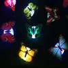 10st Colorful Light Butterfly Wall Stickers LED Night Light Hem Living Kid Room Bedroom Decor Butterfly Stickers med tejp