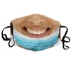 2021 face mask adult cotton funny masks for men women printing hanging ears dust-proof and anti-haze facemasks washable