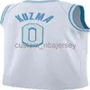 Męskie Kobiety Młodzież Kyle Kuzma # 0 2020-21 Swingman Jersey Szyte Niestandardowe Nazwa dowolnego Numer Koszulki Koszykówki