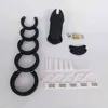 Cockrings SMMQ Silicone Cock Ring CB6000 Male Chastity Cage Five Sizes For Testic Sex Toys Men Ball Stretcher Gay Shop 1124