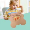 Leuke Cartoon Tijger Voedsel vangen Baby Placemat met Kom Groove Zakken Peuter Zuigeling Herbruikbare Siliconen Non-Slip Zuig N0HD G1210