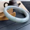 Bangle Mode Luxury Natural Authentic Ladies Jade Armband Vacker högkvalitativ klassisk vattenkristall