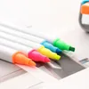 Resaltadores 5 unids/caja Candy Color School Supplies Papelería simple Fluorescente Rotulador Marcador