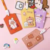 Storage Bags Cartoon ID Card Holder Access Bank Credit Bus Staff Identify Cards Protective Sleeve Badge Cover Kids Children With Lanyard Neck Strap ZL0303