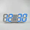 Relógios de desktop 3D LED LED Digital Wall Clock Data Time Celsius Nightlight Display Tabela Despertador da sala 211111