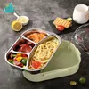 Hengfeng draagbare 304 roestvrijstalen lunchbox Japanse stijl compartiment Bento keuken lekkendichte voedselcontainer y200429