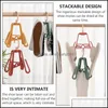 Hangers Clothing Housekee Organization Gardenhangers & Racks 2Pcs Mti-Function Shoes Drying Rack Balcony Shelf Home Hanger Red Drop Delivery