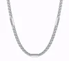 NC-839 5mm 24 Inch Stainless Steel Square Rolo Link Chain Thick Necklace Silver Color Sweater Jewelry Hip-hop for Men Women